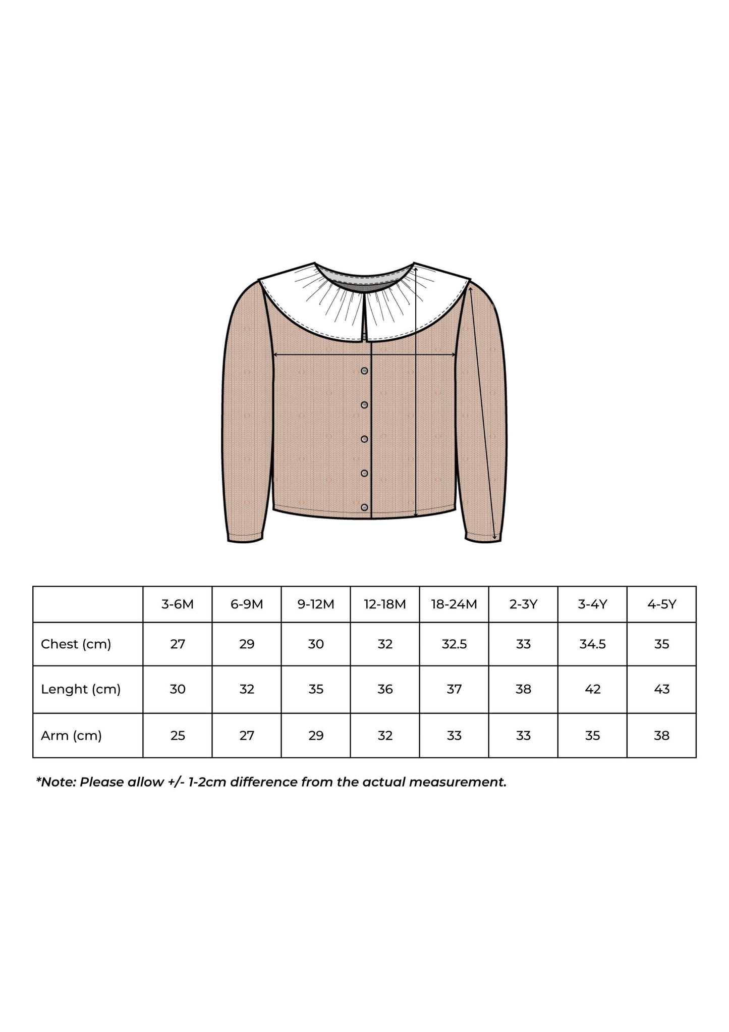 Baby / Kids Girl Knitted Cardigan Fall Winter 100% Cotton