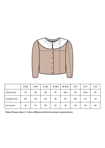 Baby / Kids Girl Knitted Cardigan Fall Winter 100% Cotton