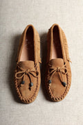 Kiowa Suede Moccasins with Fringe Detail