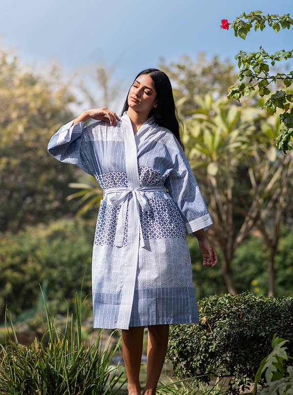 Santorini Cotton Kimono