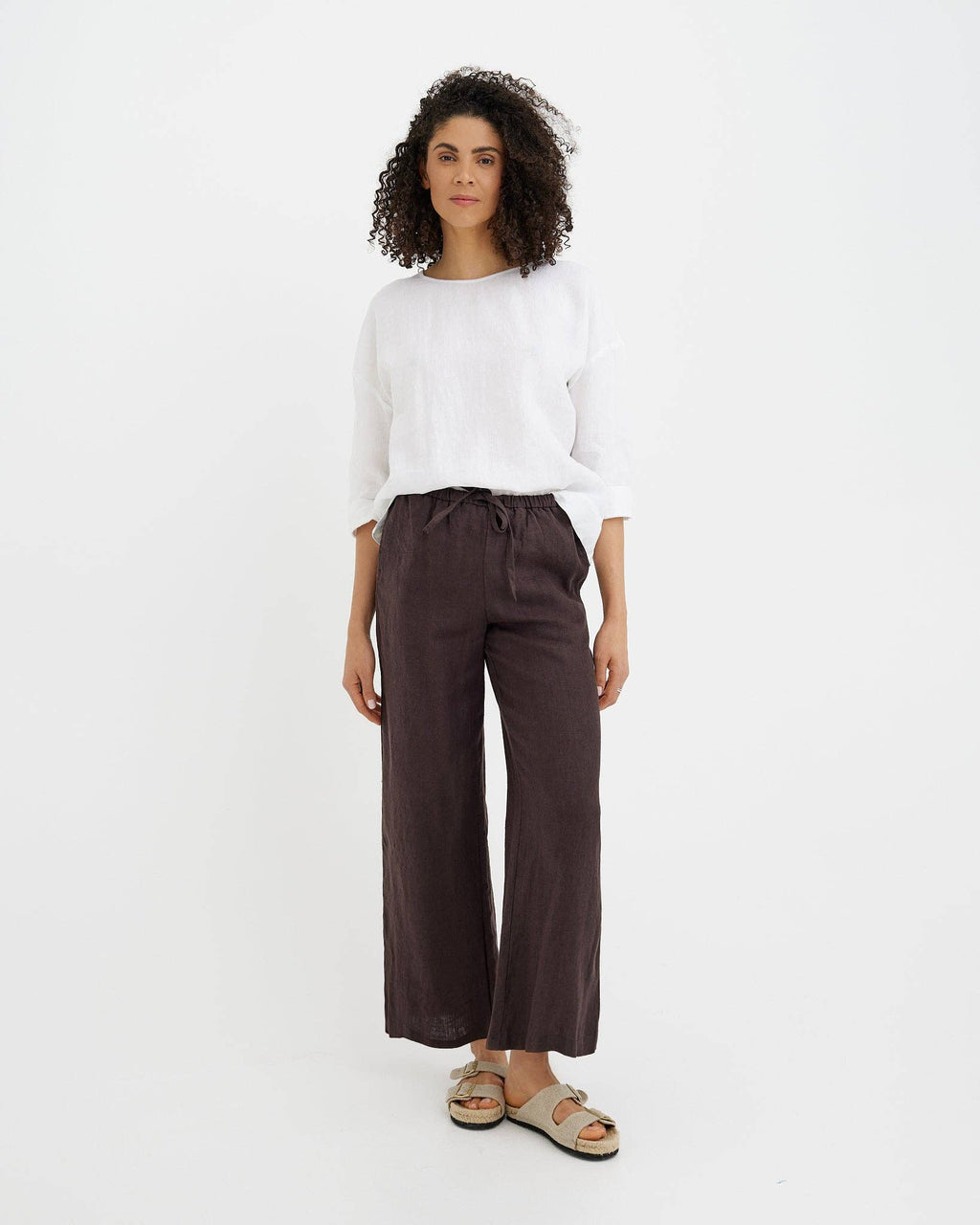 Linen Pants En Espresso