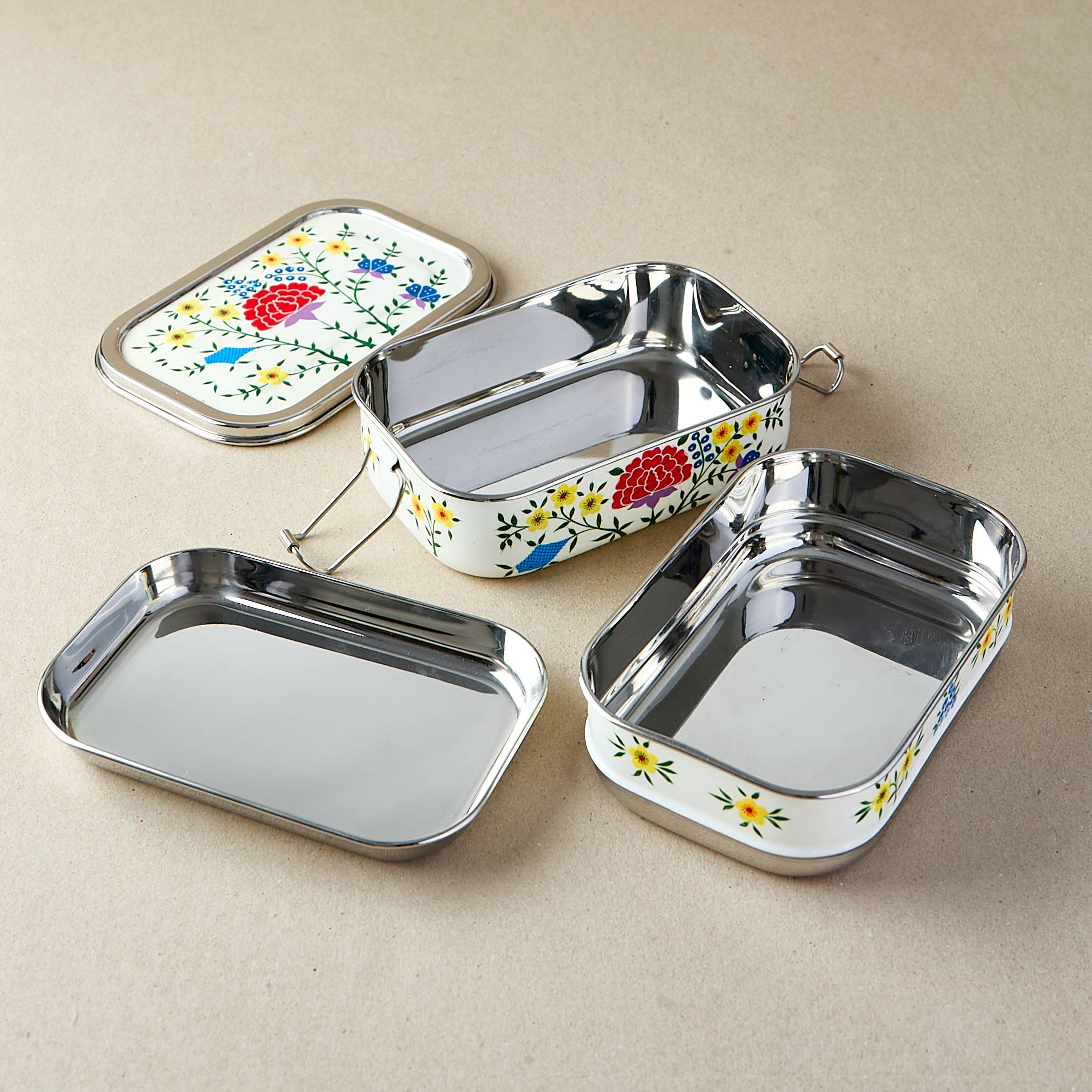 Tiffin Box in White Spring