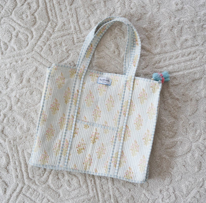 Bloom Quilted Tote Shoulder Bag