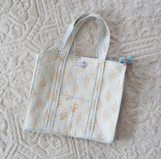 Bloom Quilted Tote Shoulder Bag