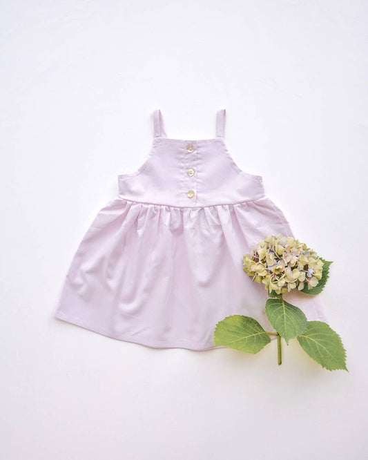 Baby / Girl Summer Dress 100% Cotton Lilac