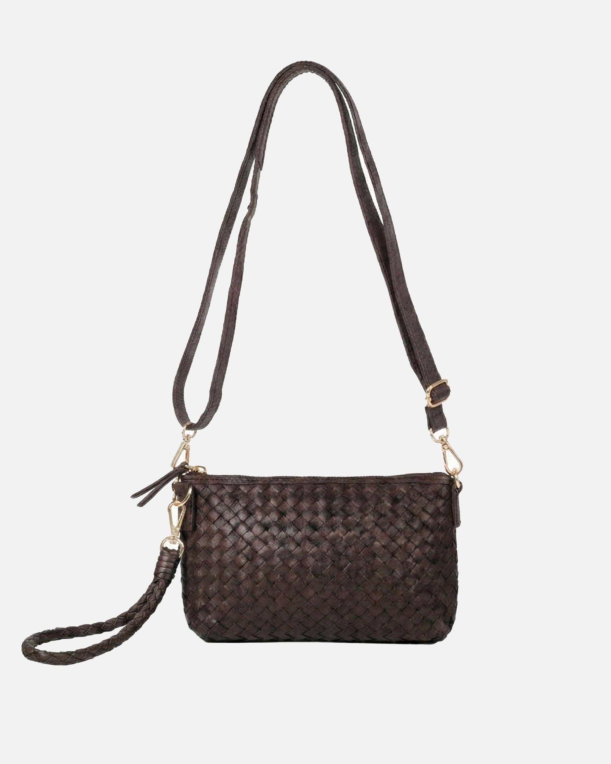 Fabrie | Woven Leather Crossbody Bag