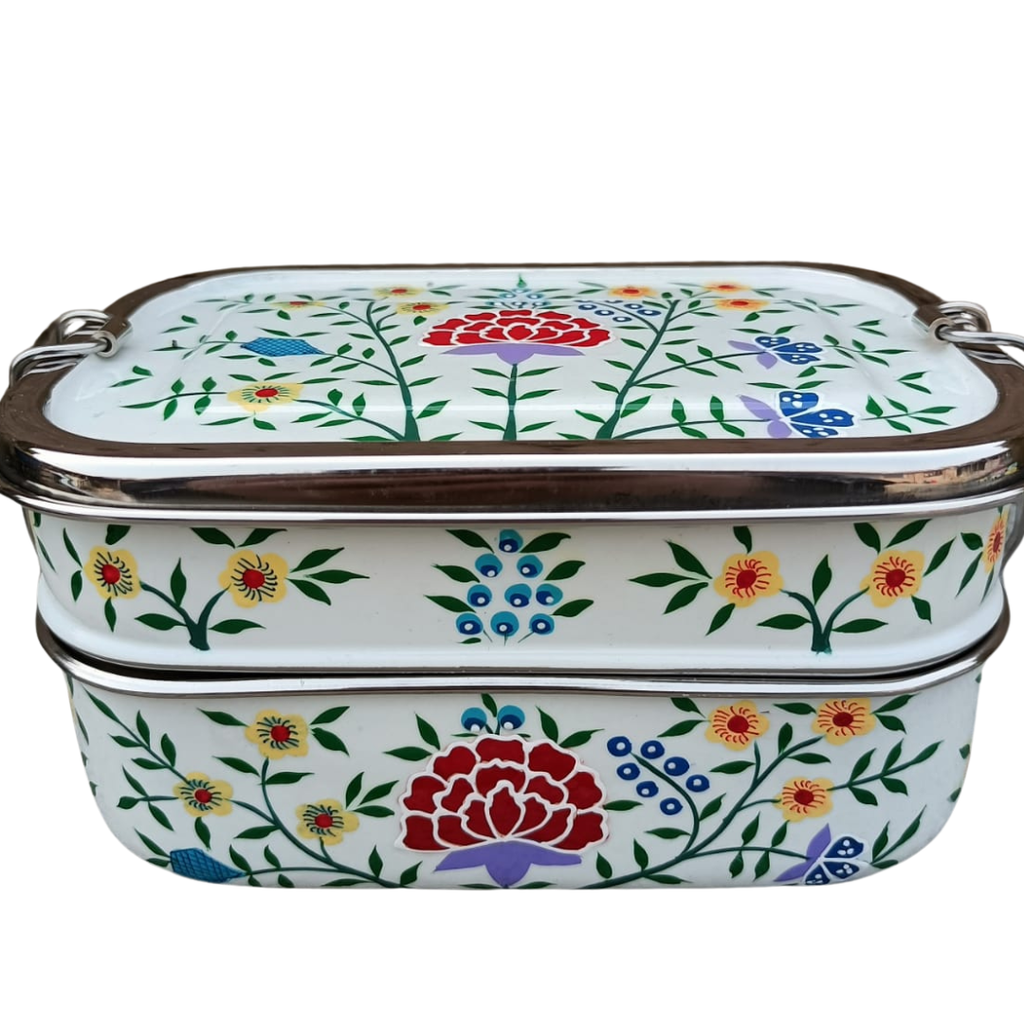 Stainless Steel - Tiffin-Style Lunchbox | Yellow Spring
