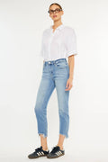HIGH RISE SLIM CROP STRAIGHT-KC20049M