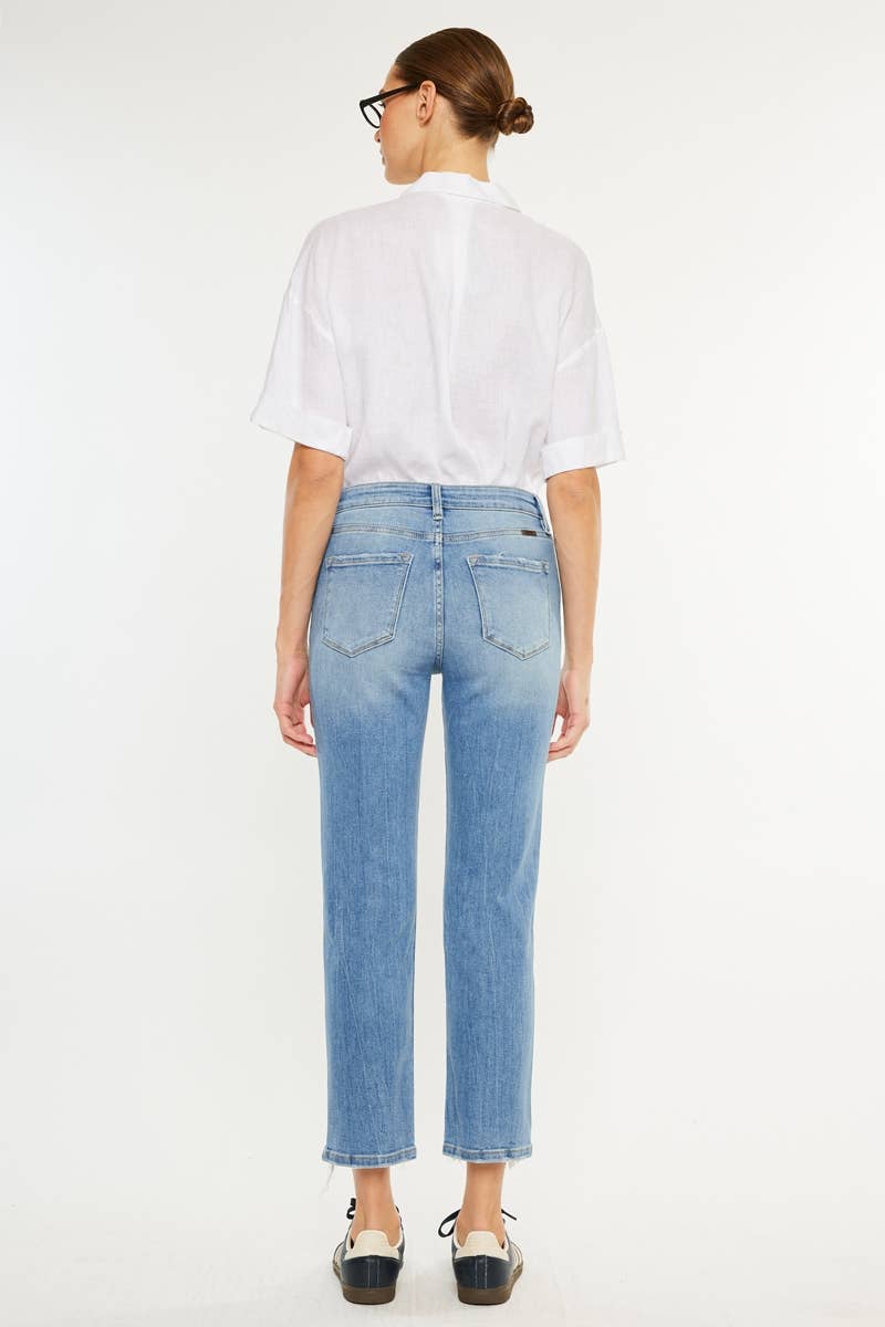 HIGH RISE SLIM CROP STRAIGHT-KC20049M