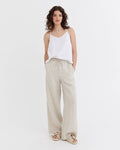 Linen Pants PEMBA in Natural melange