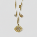 Dainty Diamond Elephant Charm Necklace