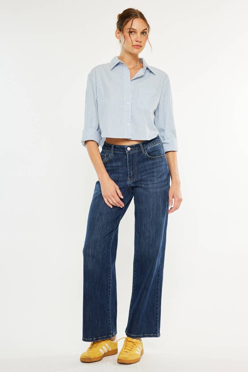 High Rise Wide Leg Jeans
