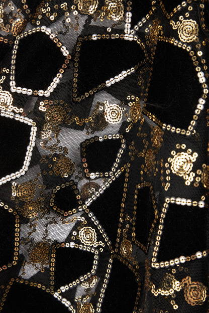 Velvet Winter Sequin Capelet