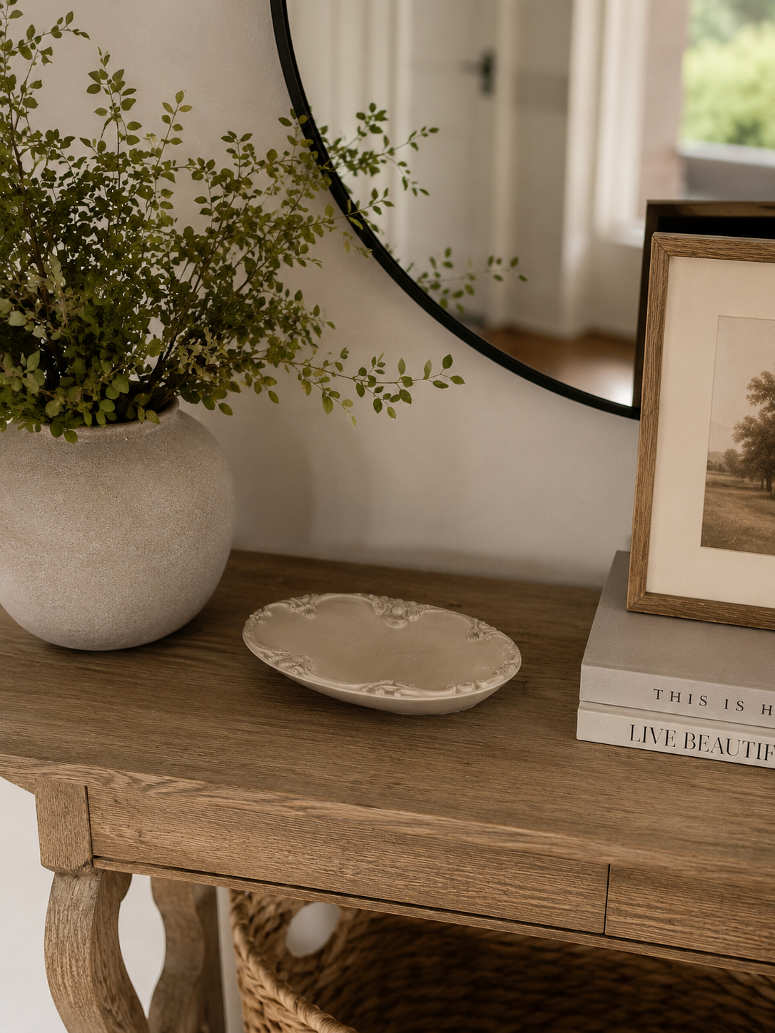 Victorian Oval Stone Dish