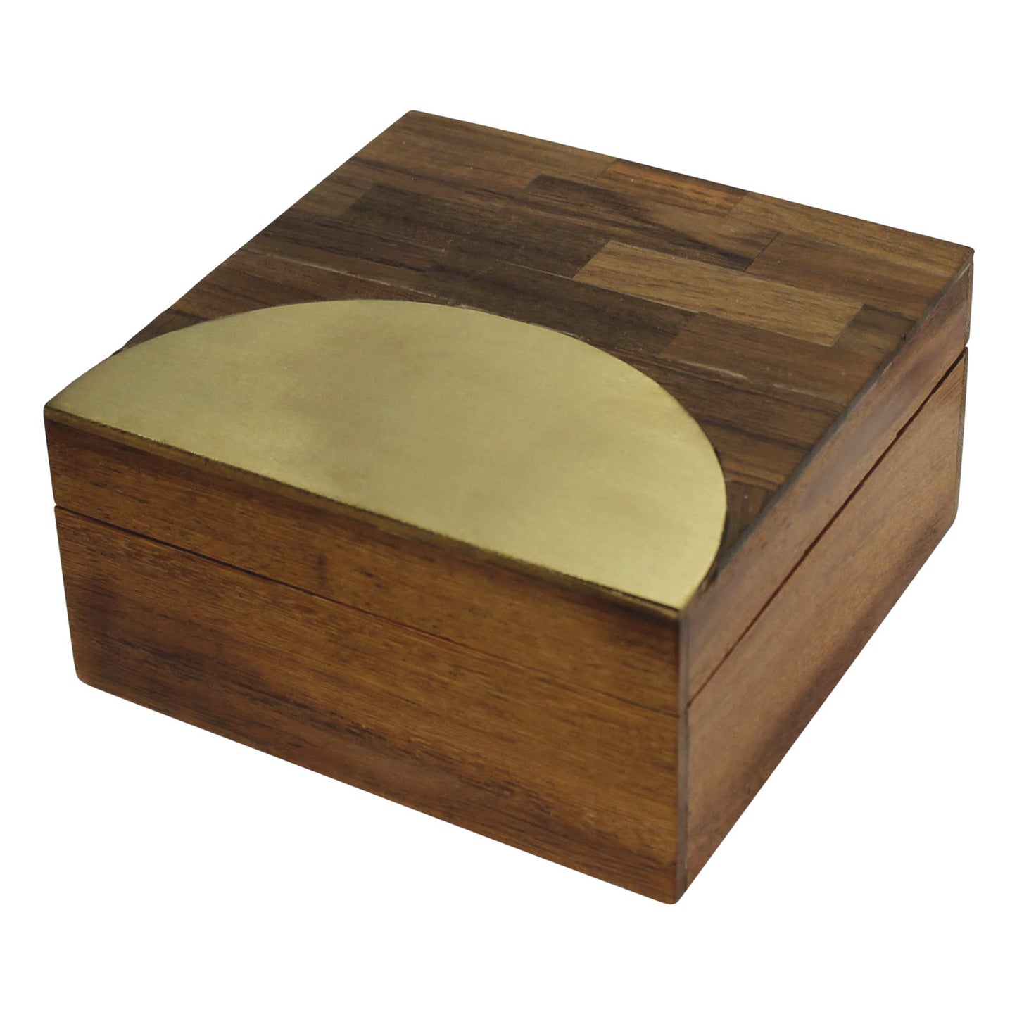 Box, Teak & Brass