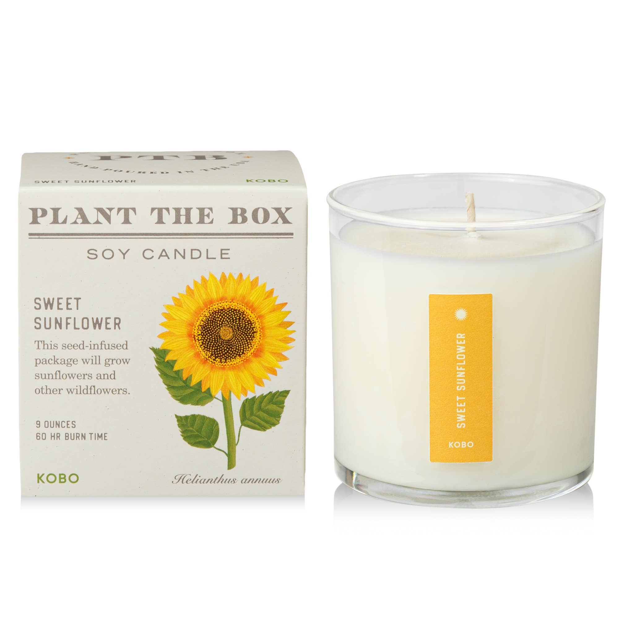 Sweet Sunflower - Plant the Box Candle - 9oz.