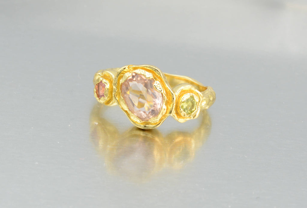 Nature's Embrace Multi-Stone Ring