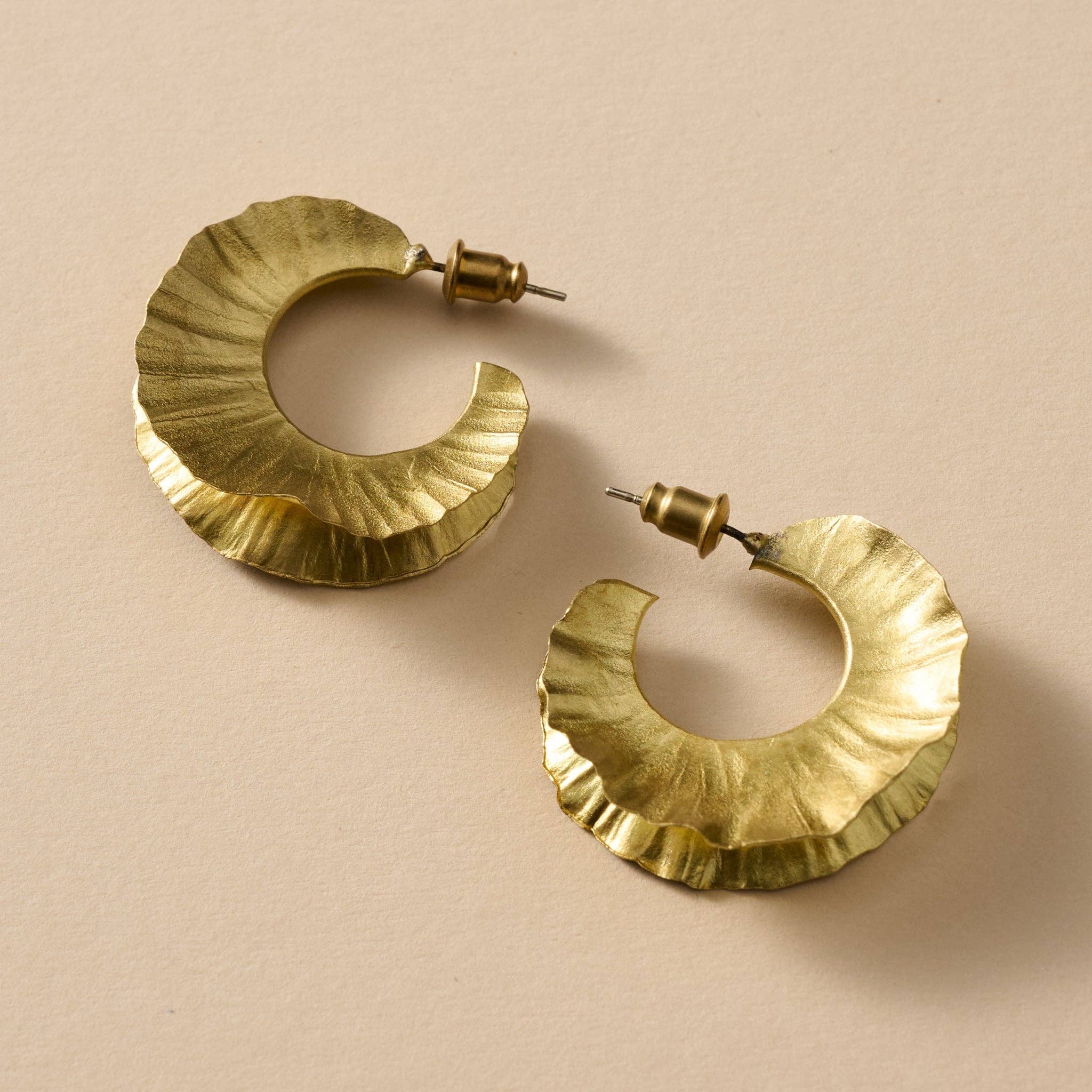 Ruffle  Earrings