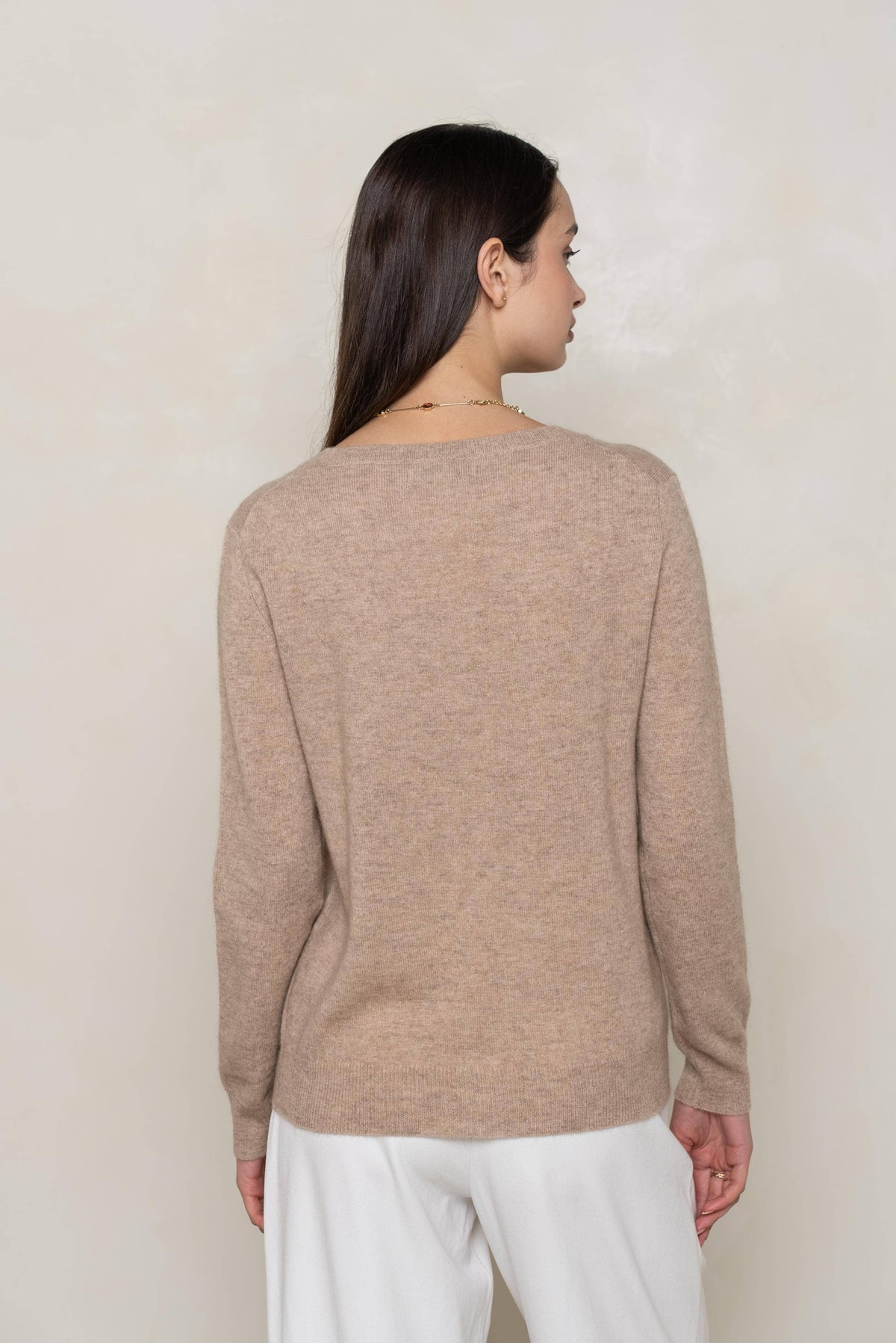 Cashmere Crew Cardigan