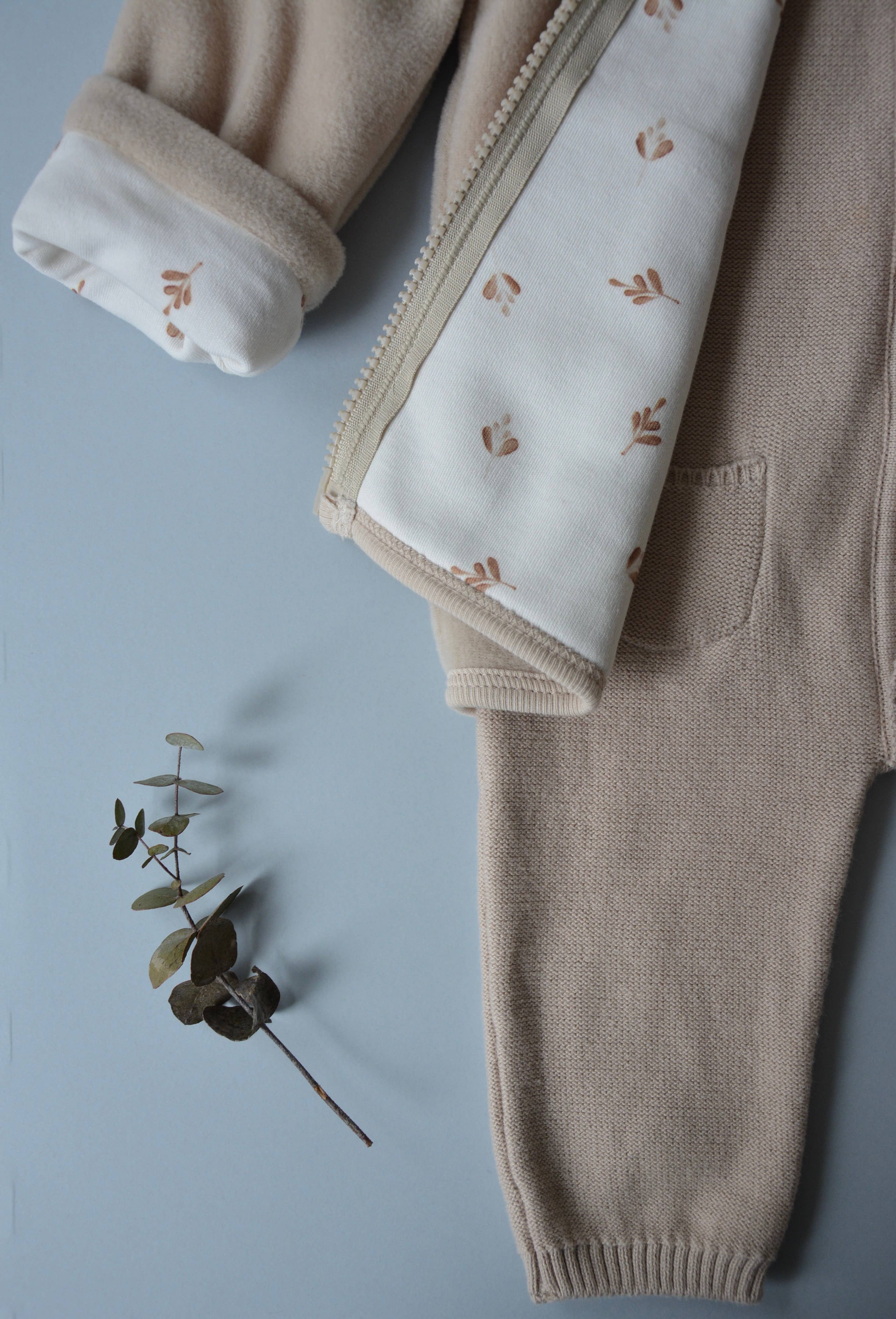 Beige Knit Jumpsuit