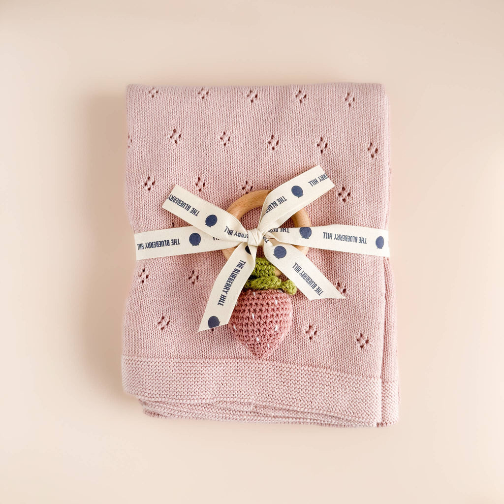 Pique Blanket In Blush