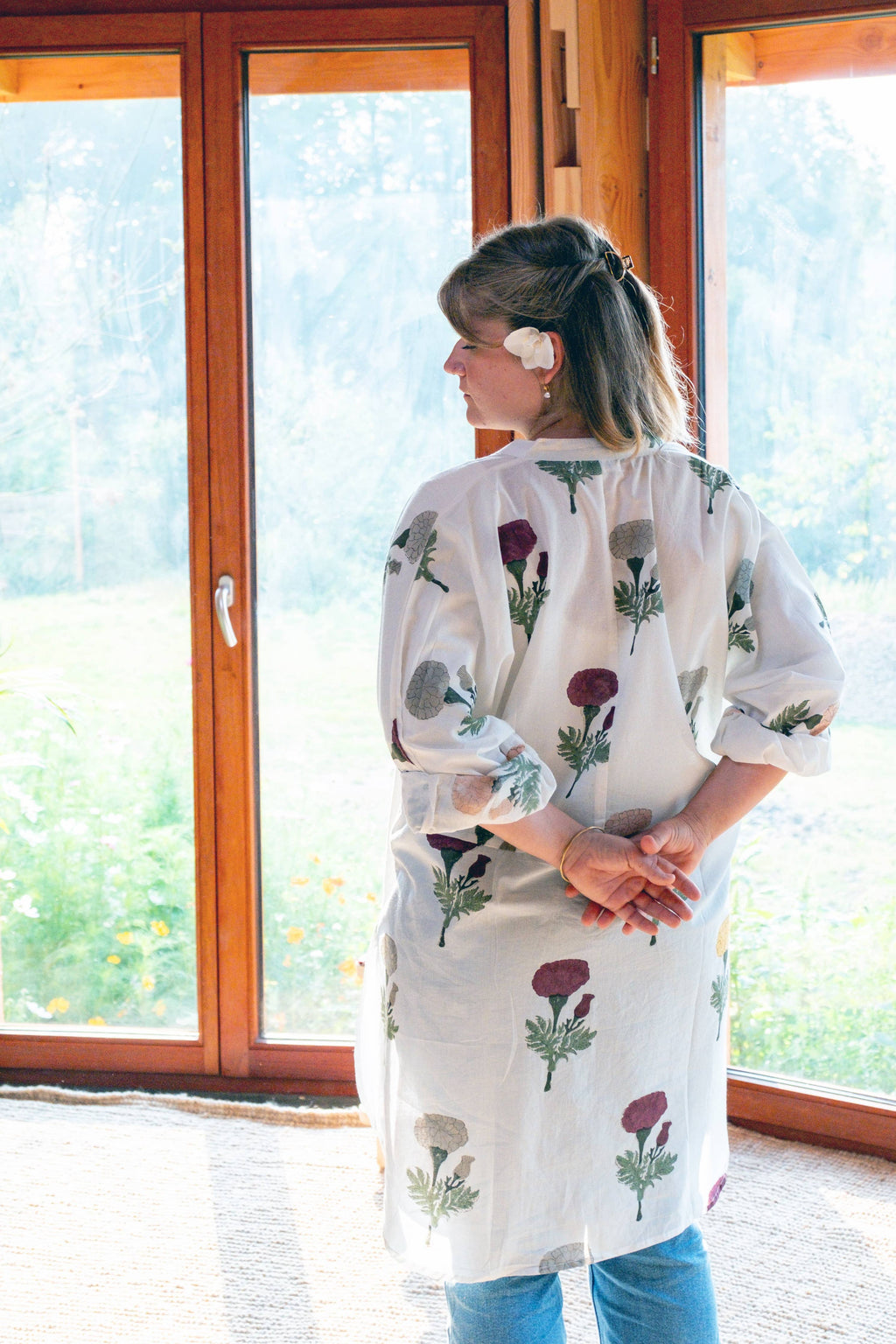 Duster Tunic Shirt ~ Marigold
