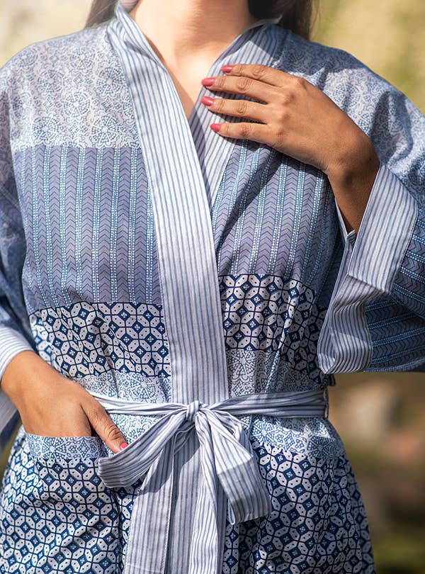 Santorini Cotton Kimono