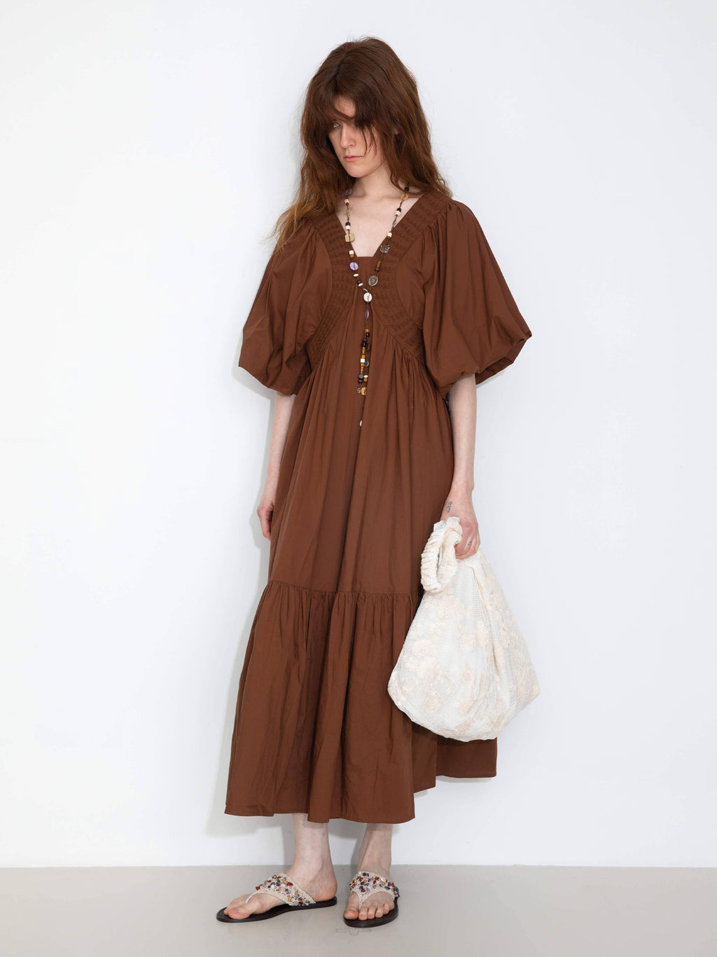 Puff Sleeve Vacation Dress