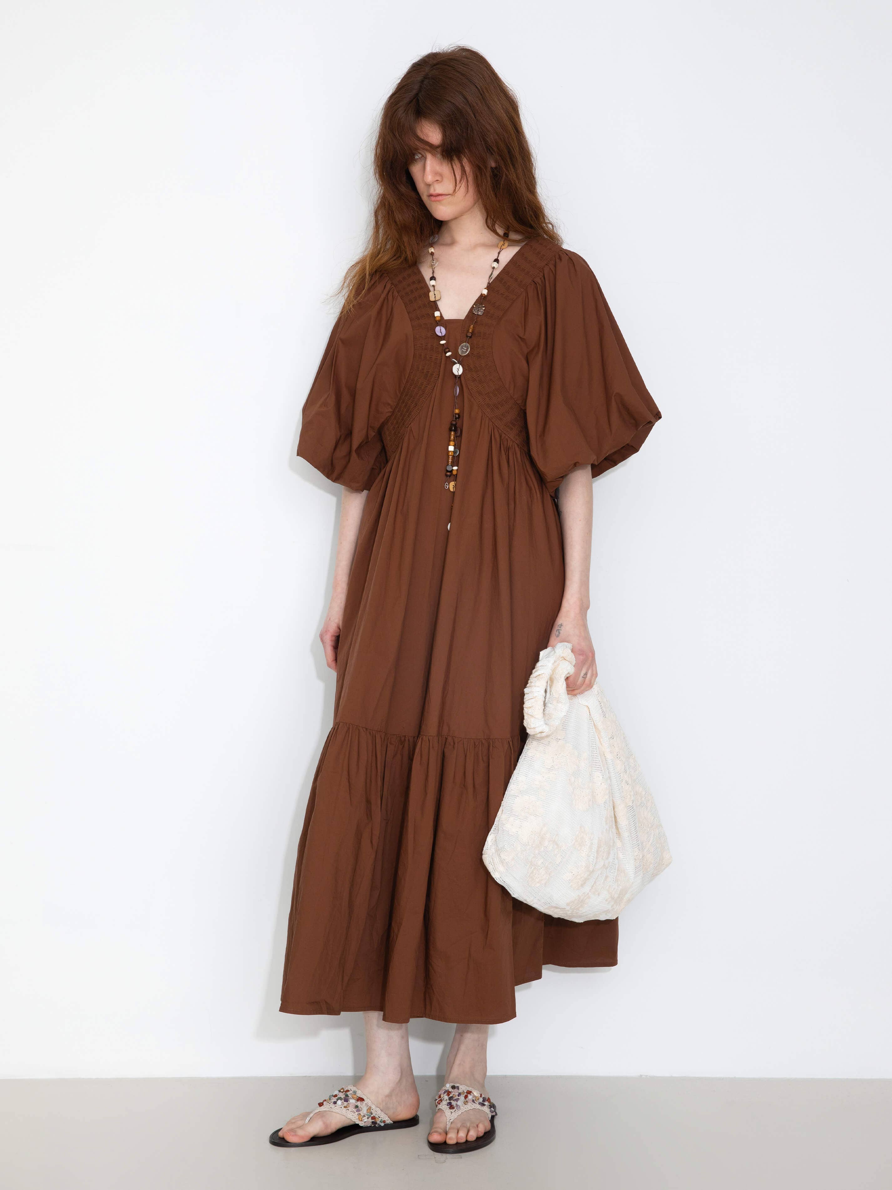 Puff Sleeve Vacation Dress