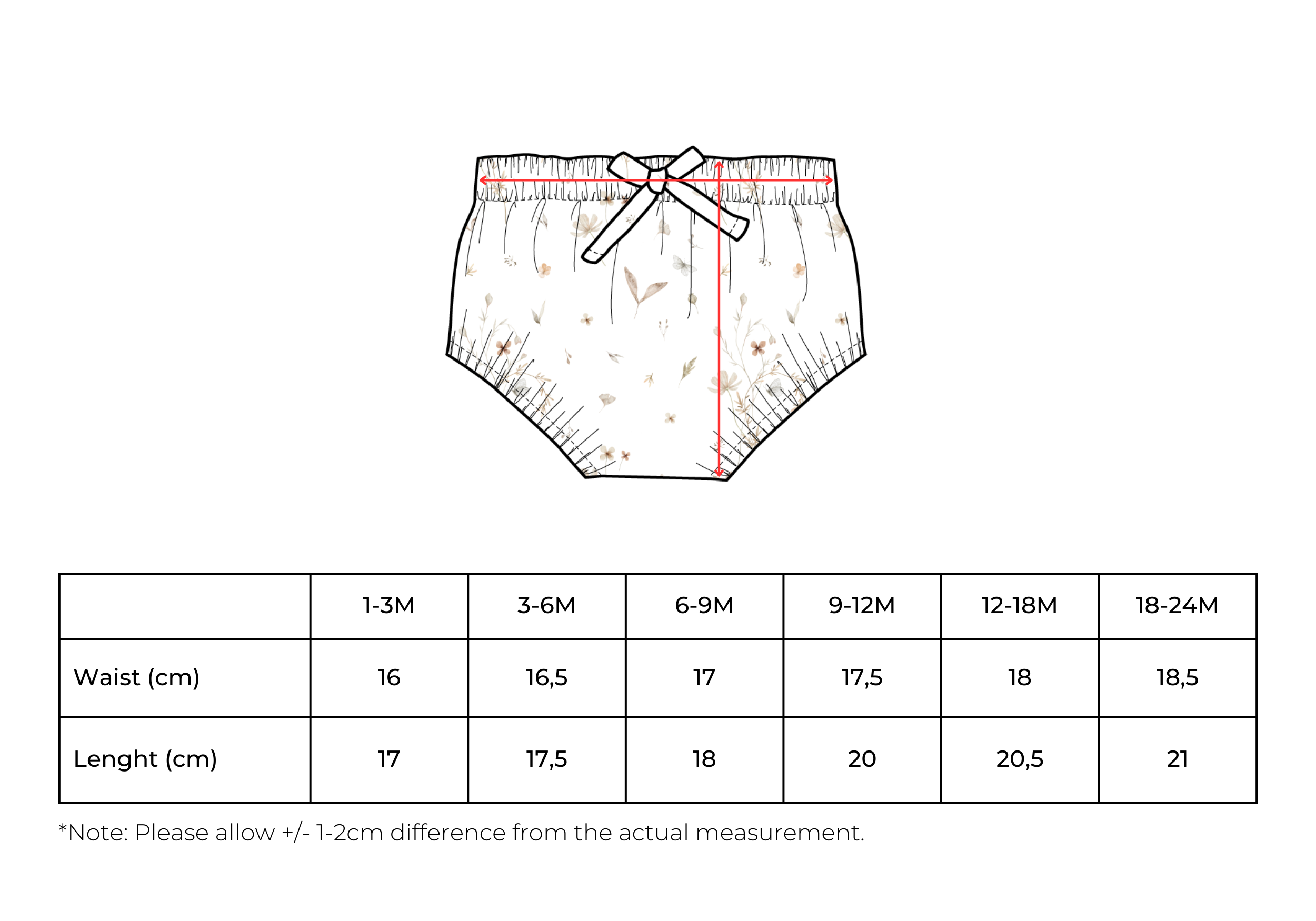 Flower Patterned Muslin Bloomers