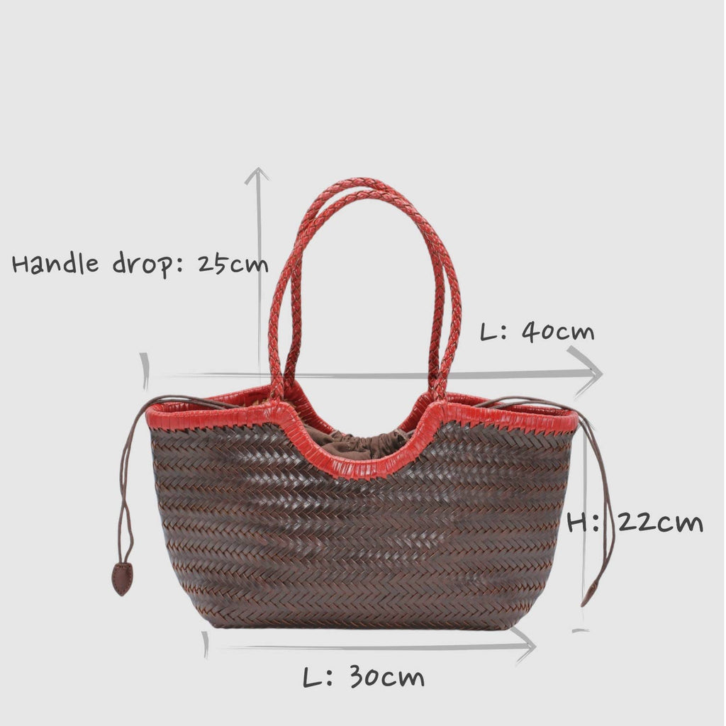 Handwoven Bicolor Tote Bag