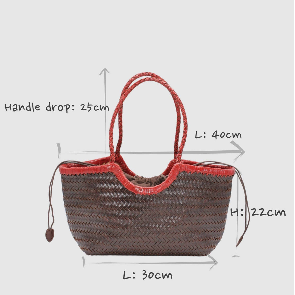 Handwoven Bicolor Tote Bag