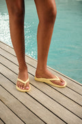 Arch Support Flip Flops in Lemon