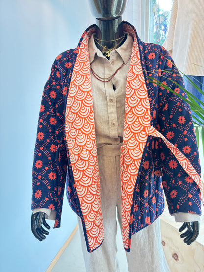Block Print Reversible Jacket