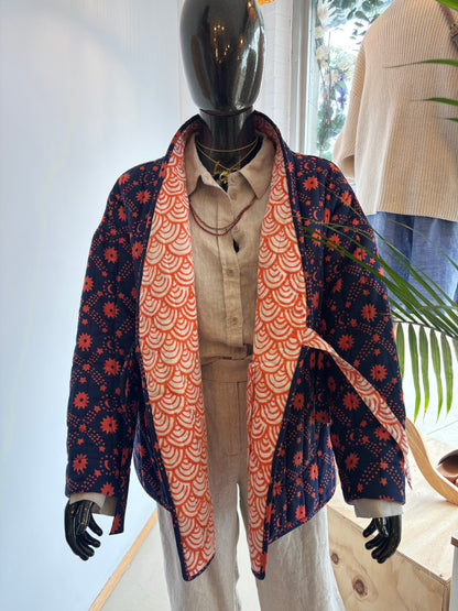 Block Print Reversible Jacket