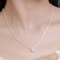 Silver  925 and Moissanite Necklace