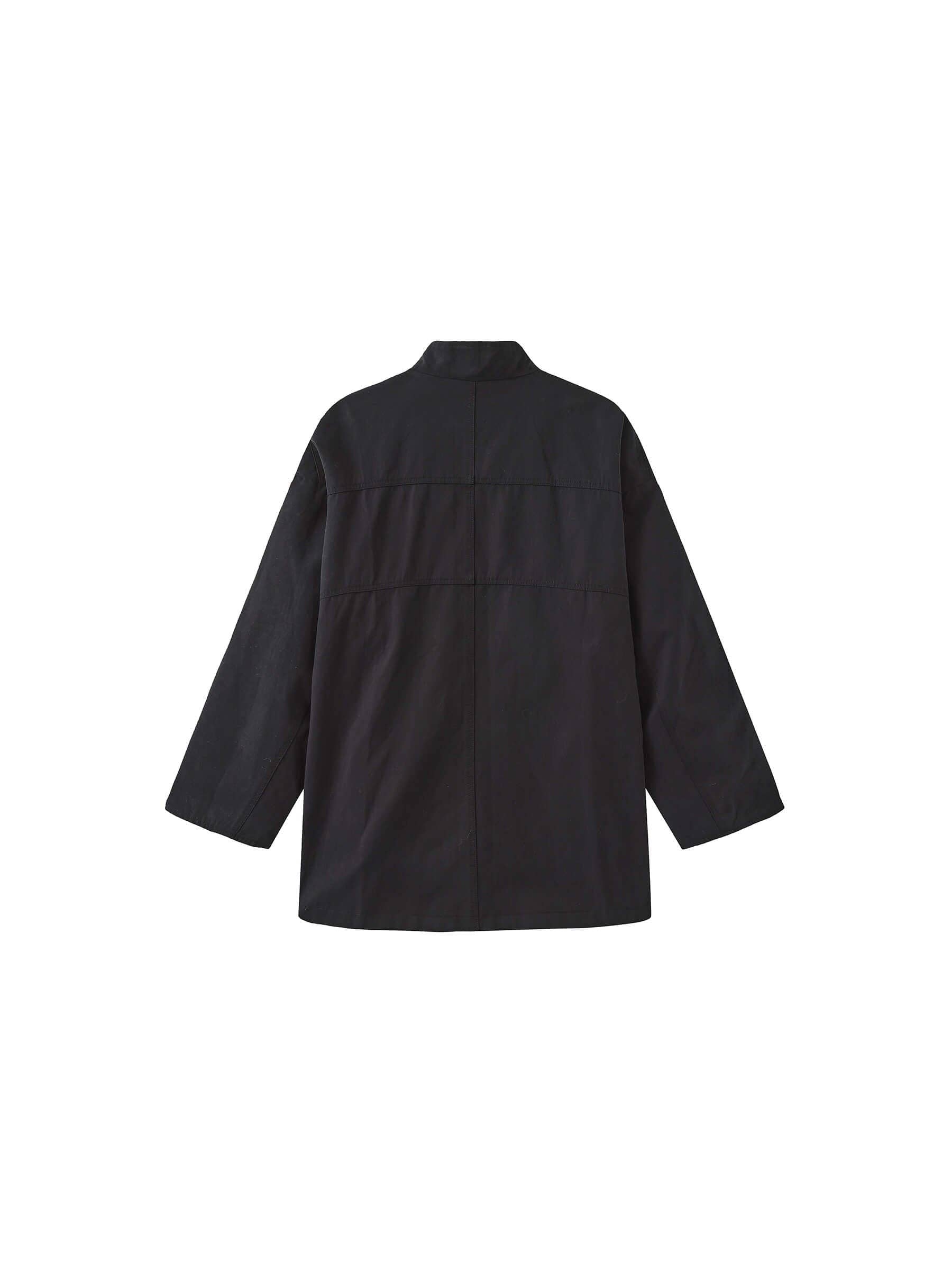 Funnel Neck Reversible Trench Coat