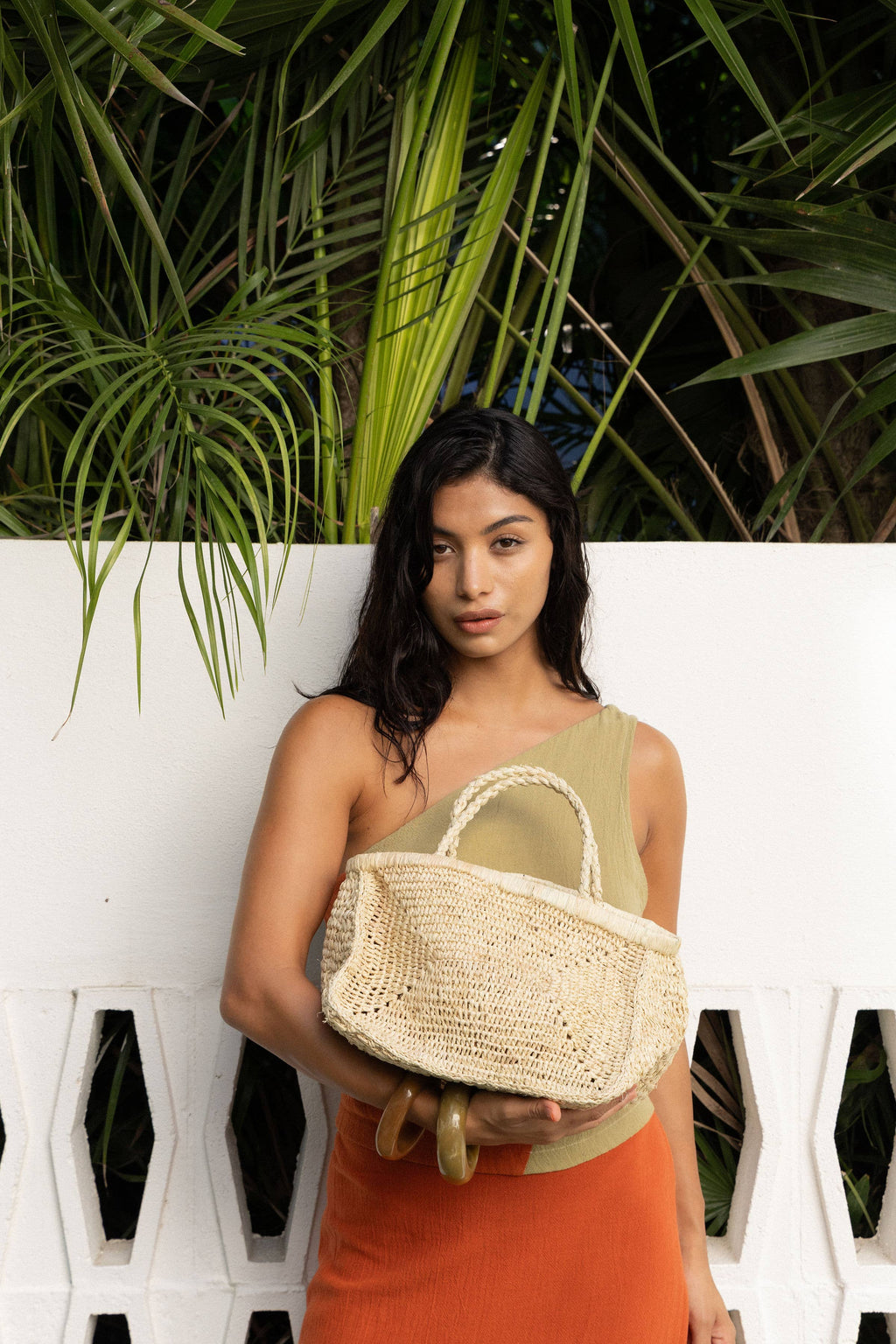 Clipa (XXL) Tote bag Beach bag Raffia Straw