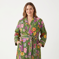 Mystical Green Cotton Robe