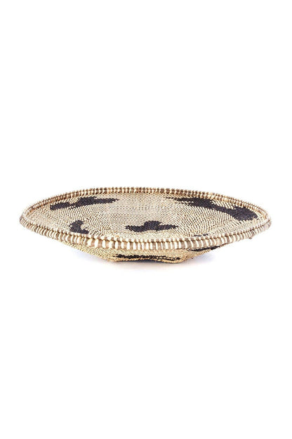 Medium BaTonga Black Recycled Plastic Splash Plateau Basket