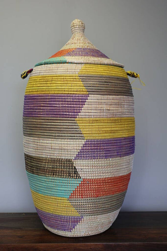 Laundry Hamper, lidded, sweet grass
