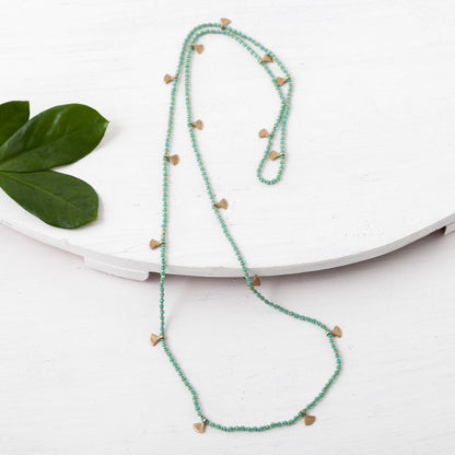 Beaded Fan Necklace