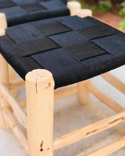 Handmade Wood, Woven  Stool