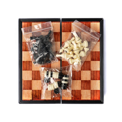 Bunk House King Of The Hill Magnetic Travel Chess & Checker