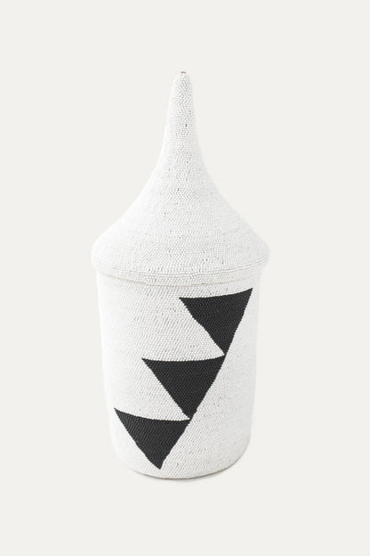 Beaded Triangle Peace Basket