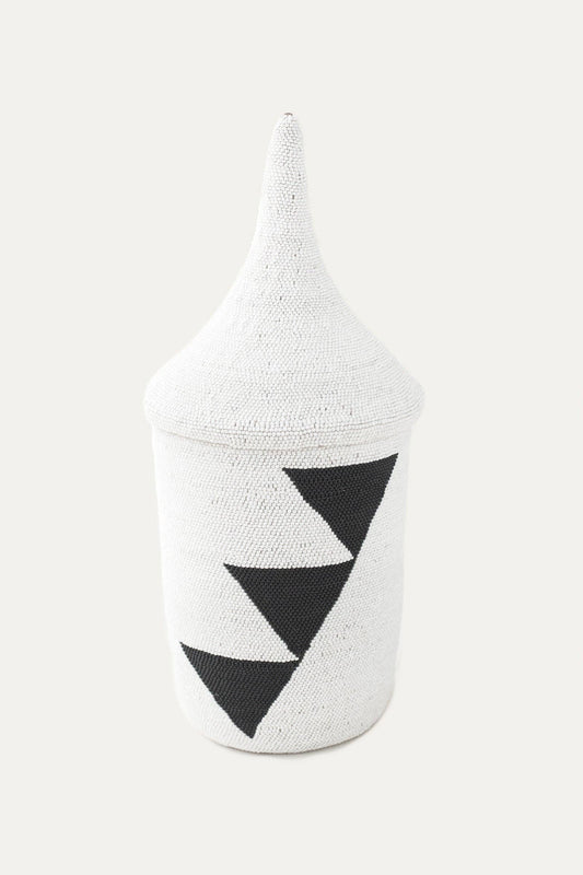 Beaded Triangle Peace Basket