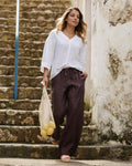 Linen Pants En Espresso