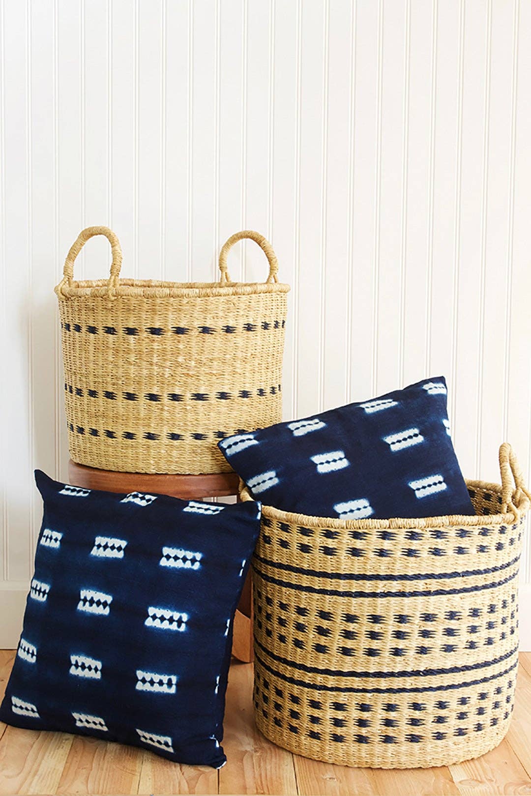 Malian Decorative Indigo Pillow Cover