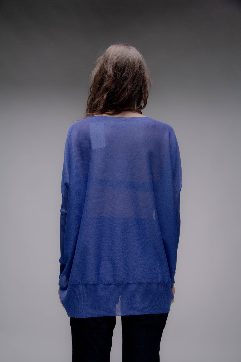 Maxi Sheer Knit Pullover