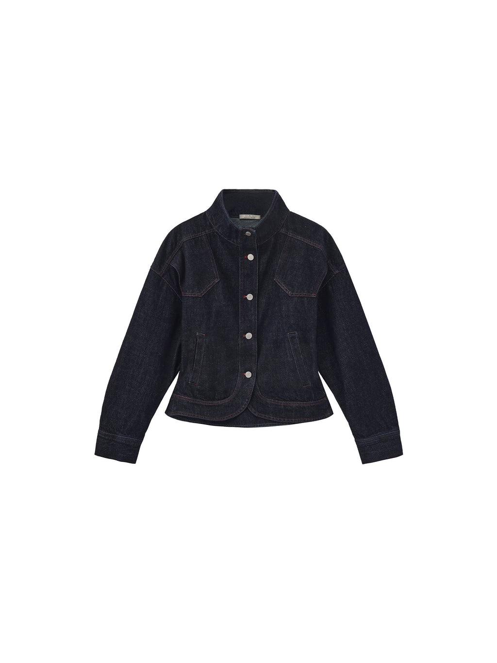 Fitted Stand Collar  Jacket